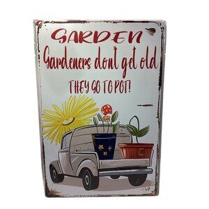 12 X 8 Tin Retro Golden Era Signage They Go To Pot New Sealed